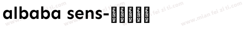 albaba sens字体转换